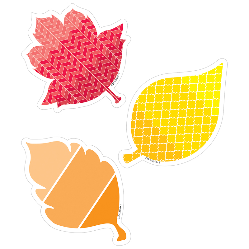 Painted Palette Fall Leaves Cutouts