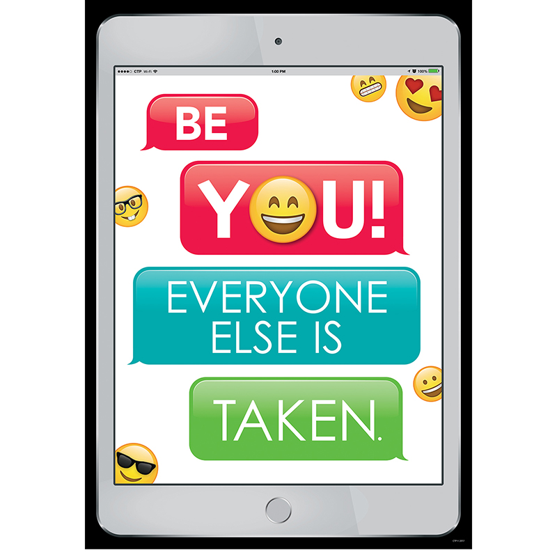 Be You Emoji Fun Inspire U Poster