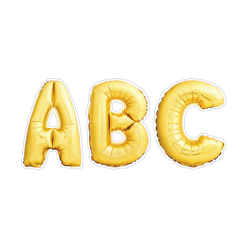 Gold Mylar Balloon Punchout Upperca