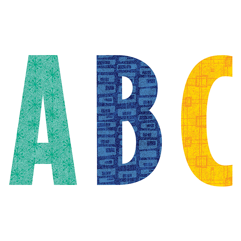 Midcentury Mod 4in Designer Letters