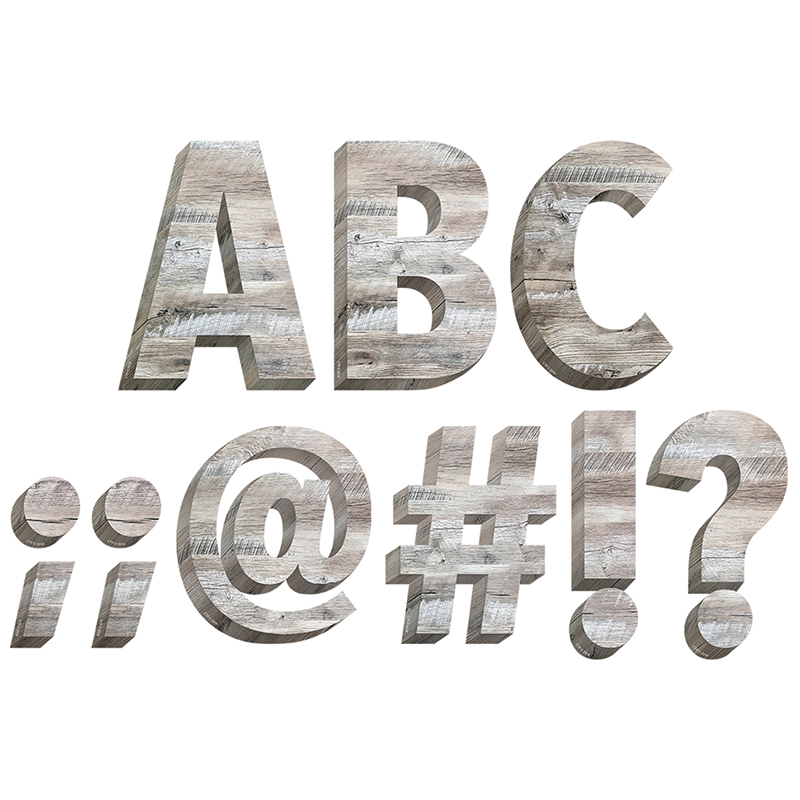 Rustic Wood 6in Designer Letters