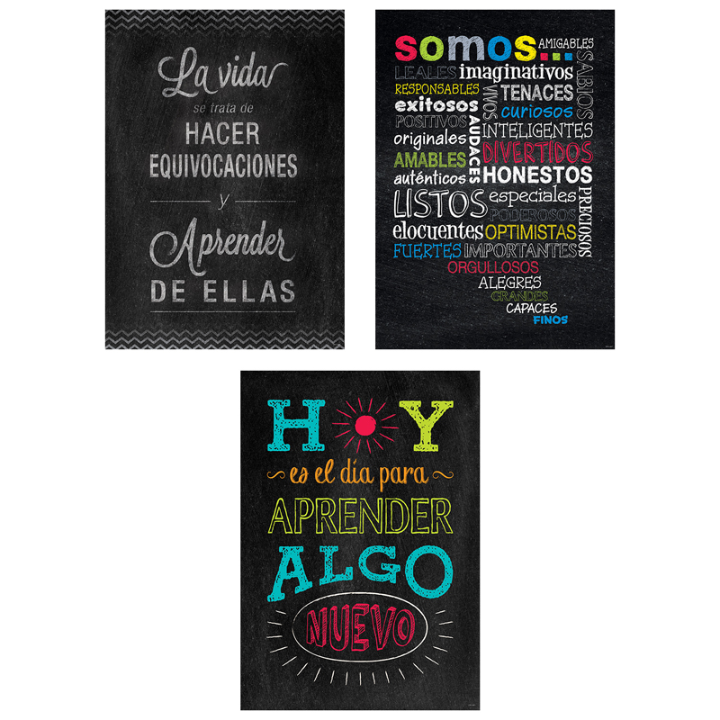 3pk Spanish Inspire U Posters