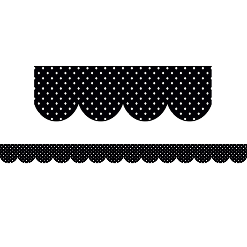 Bold Bright Swiss Dots Border