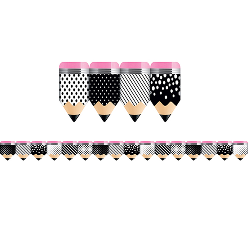 (6 Pk) Striped/Spotted Pencil