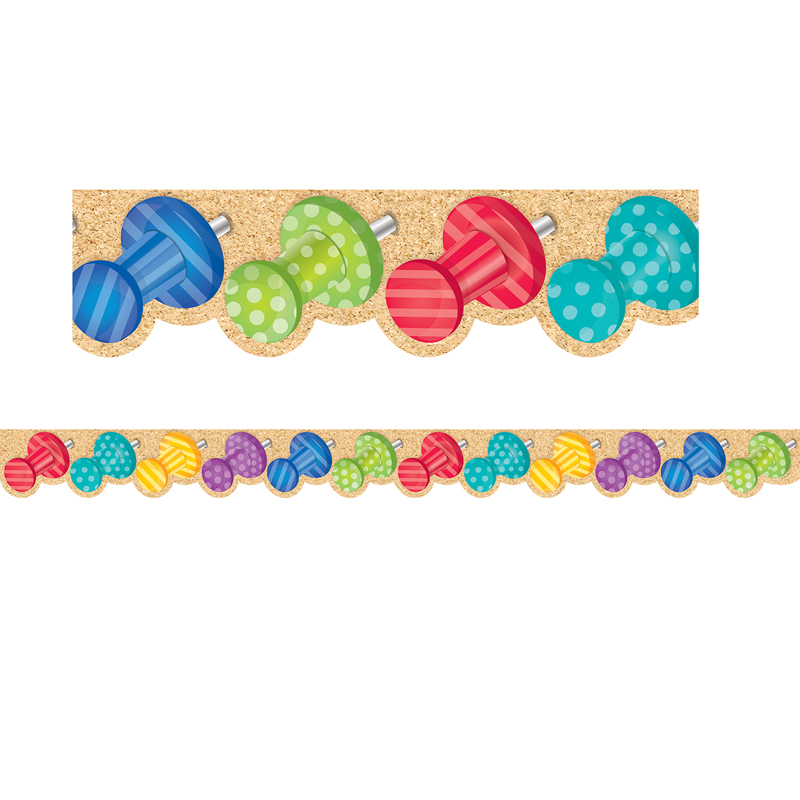(6 Pk) Bold Bright Push Pins