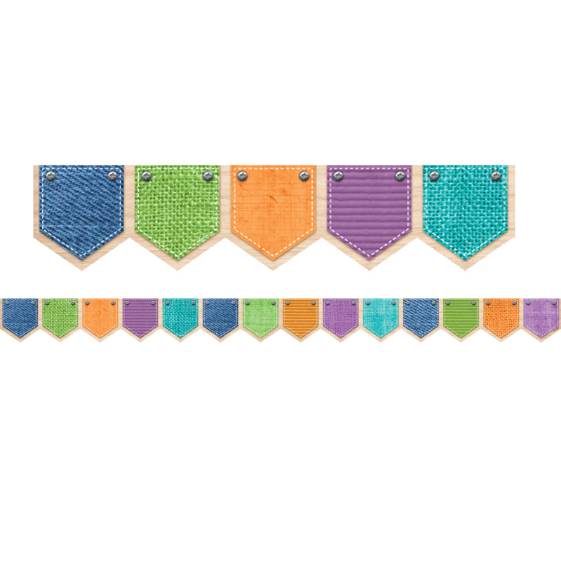 Patterned Pockets Border Upcycle