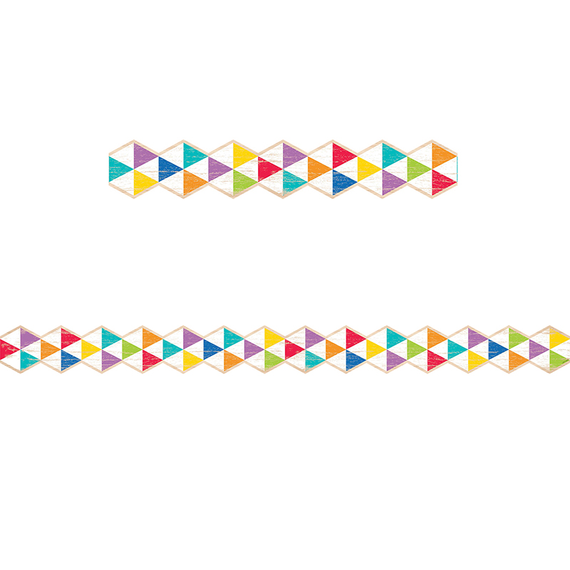 Rustic Triangles Border Upcycle