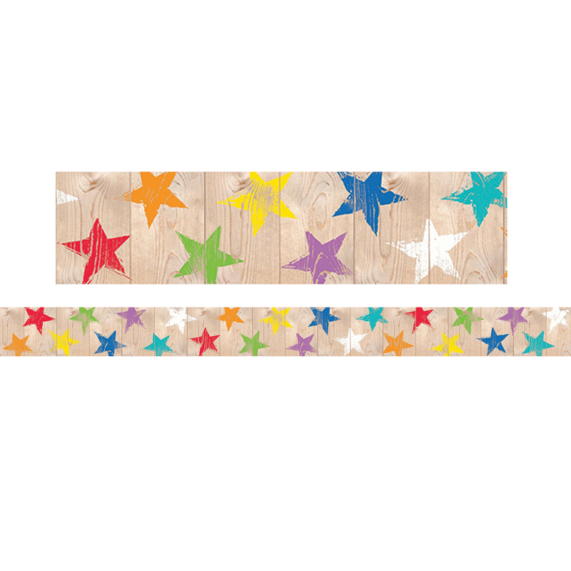 Rustic Stars Border Upcycle Style