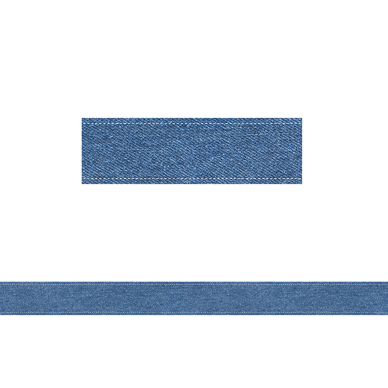 (6 Pk) Denim Border Upcycle Style