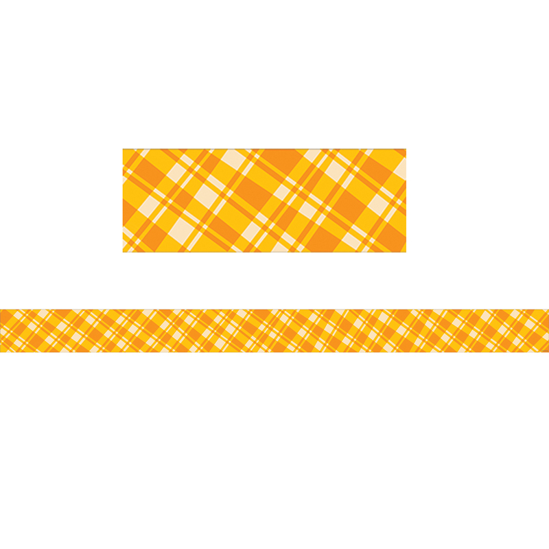 Golden Plaid Border Woodland