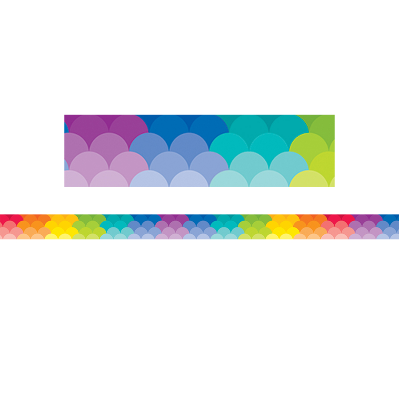 Rainbow Scallops Magnetic Strips