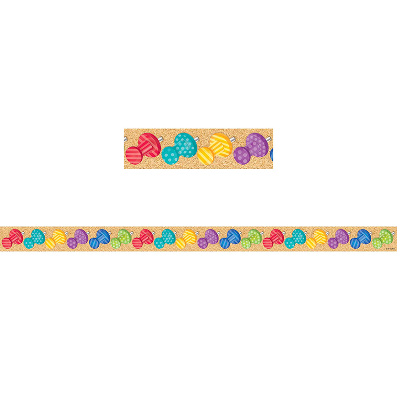 Sm Bold/Bright Pushpin Magnet Strip