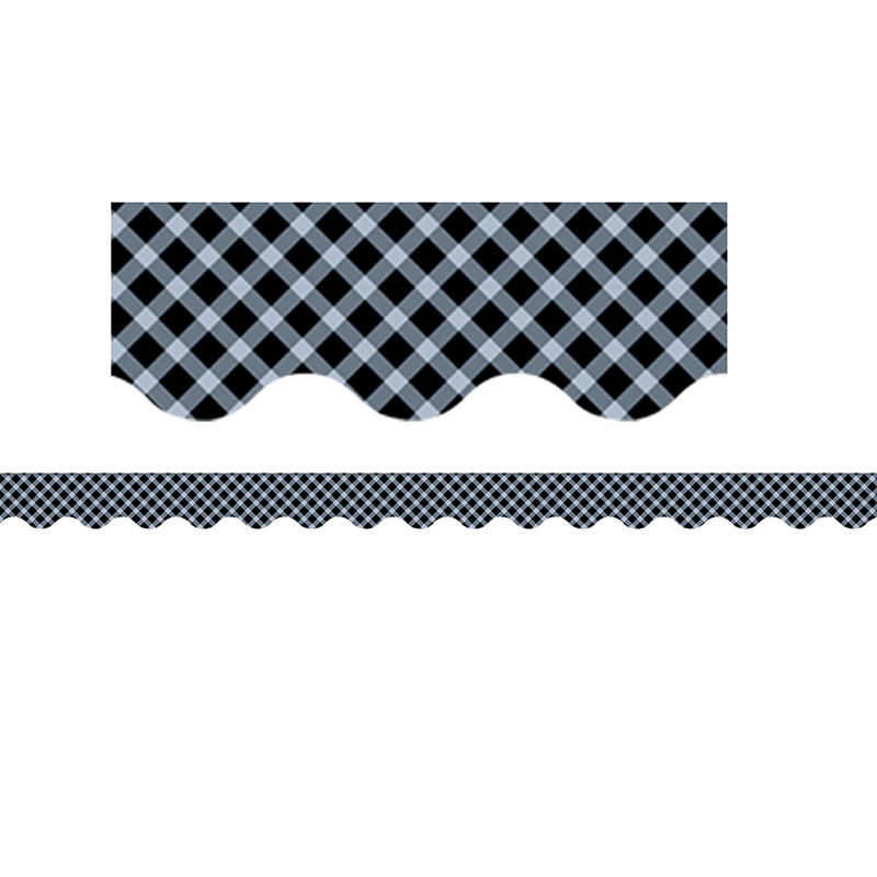 Black Gingham Border