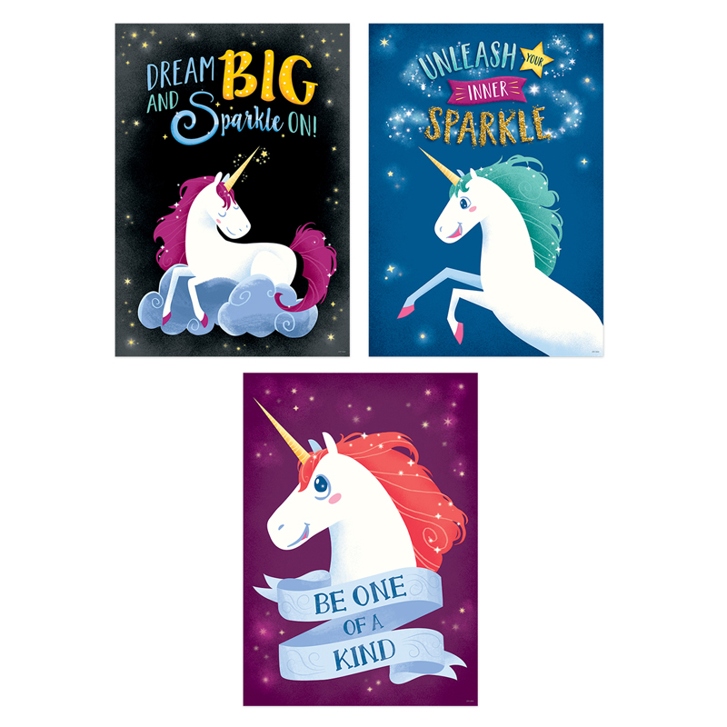 Unicorns Inspire U Poster 3-Pack