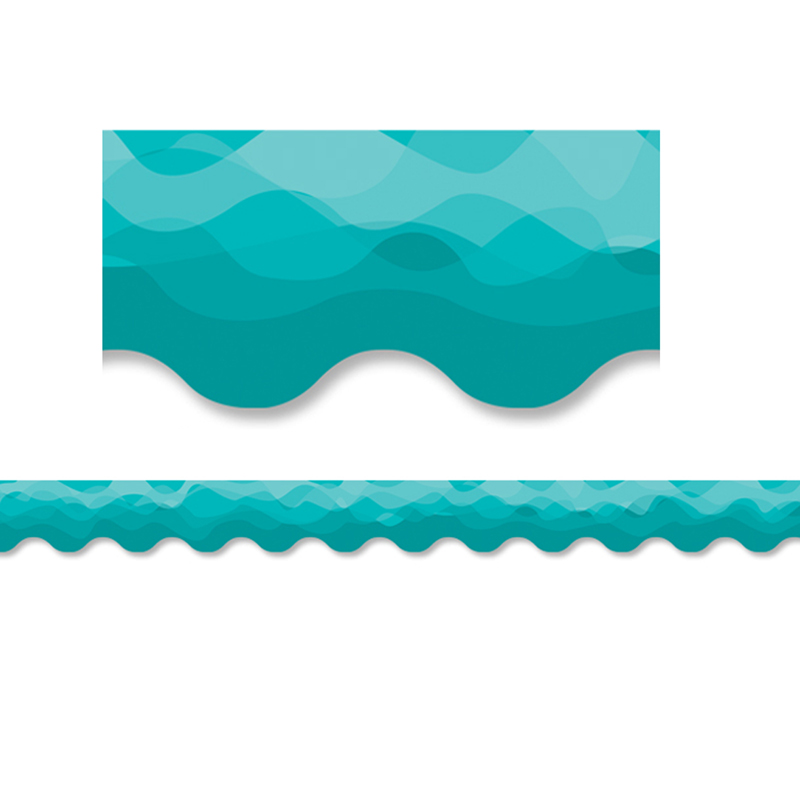 Waves Of Teal Border