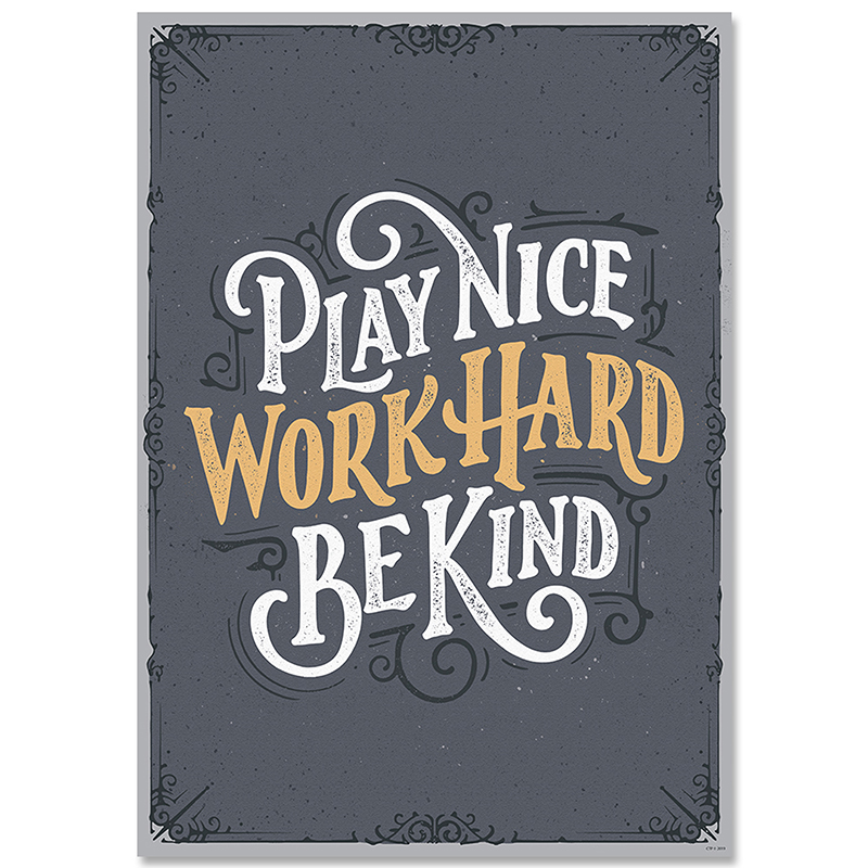 Play Nice Work Hard Be Kind Inspire