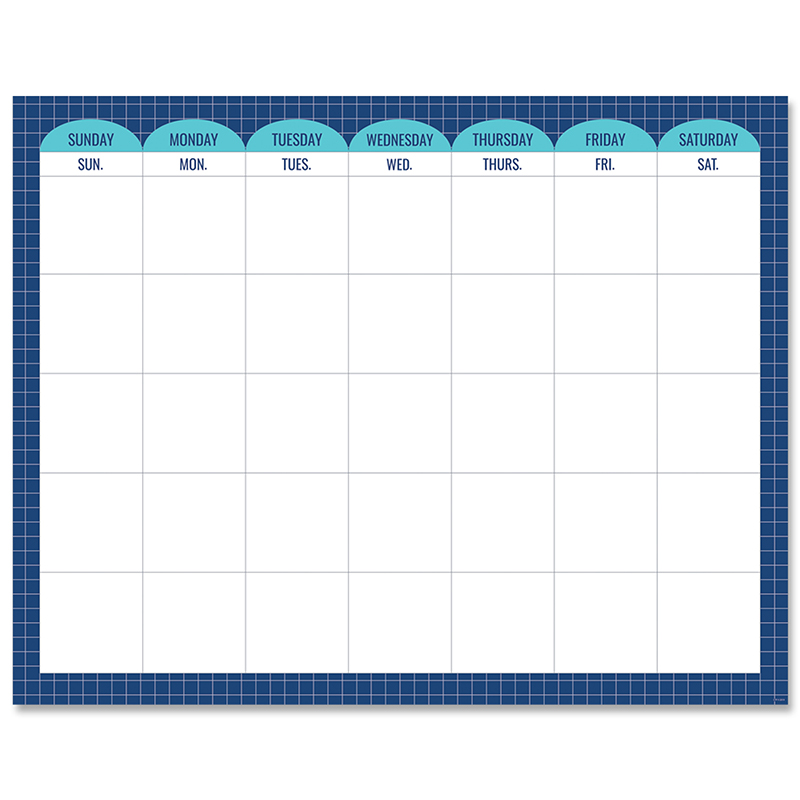 Calm & Cool Calendar Chart