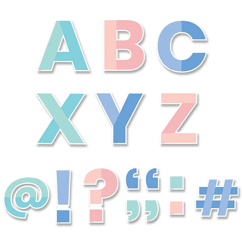 Color Block 5in Designer Letters