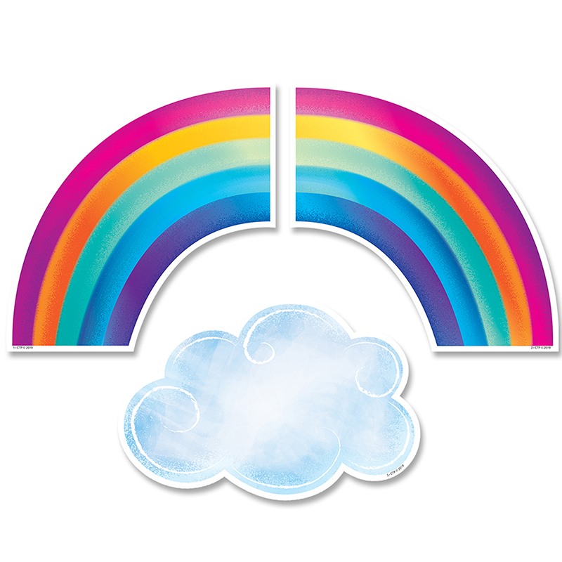 Rainbows And Clouds Cut Outs 6 In