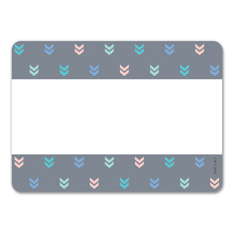 Mini Chevrons Name Tag Labels