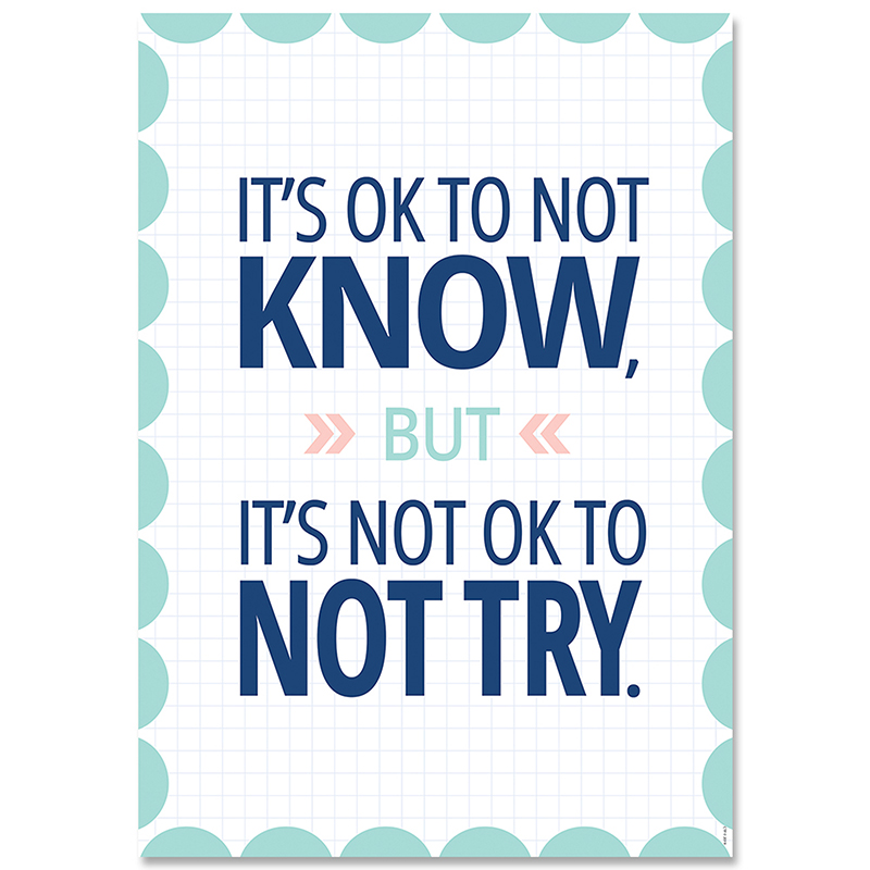 It´s Ok To Not Knowà Calm & Cool