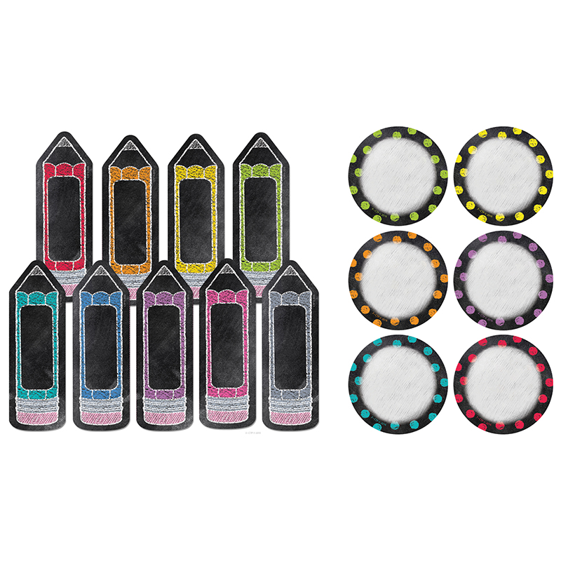 Chalk It Up 6in & 3in Cut-Outs Pk 3