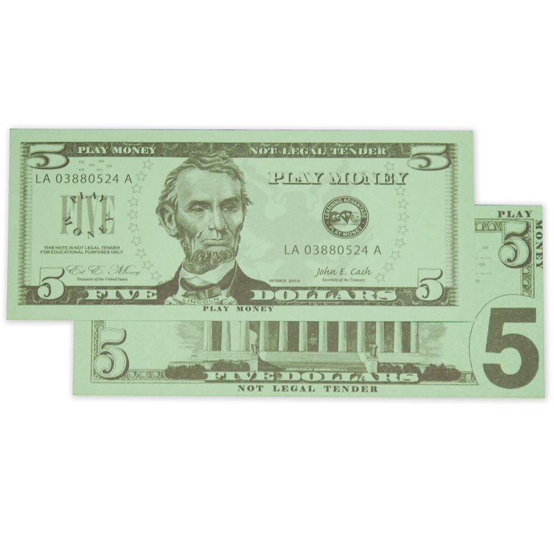 $5 Bills Set 100 Bills