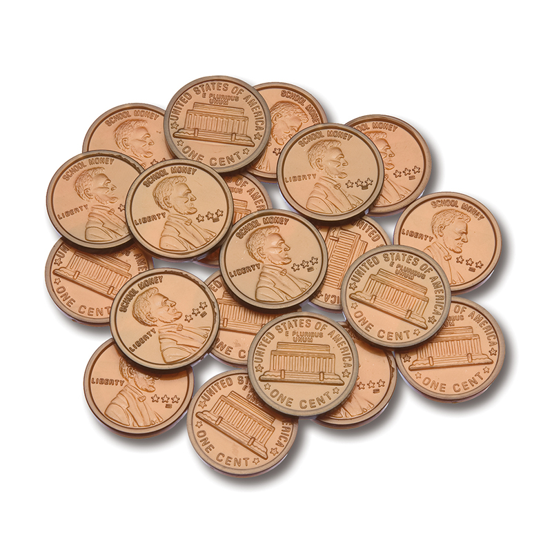 Plastic Coins 100 Pennies