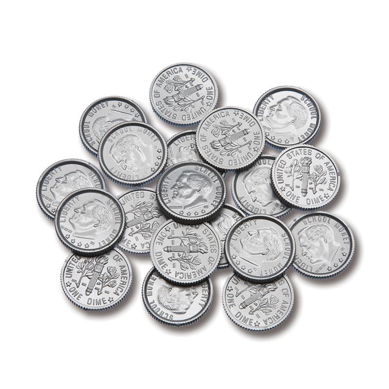 (12 Ea) Plastic Coins 100 Dimes