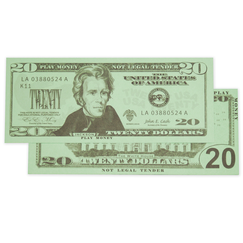 $20 Bills Set 100 Bills