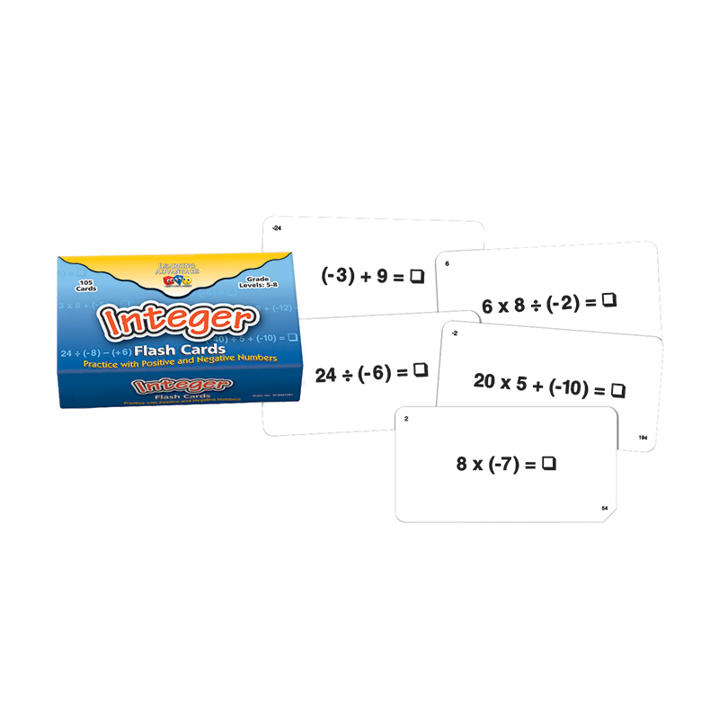 (3 Ea) Integer Flash Cards