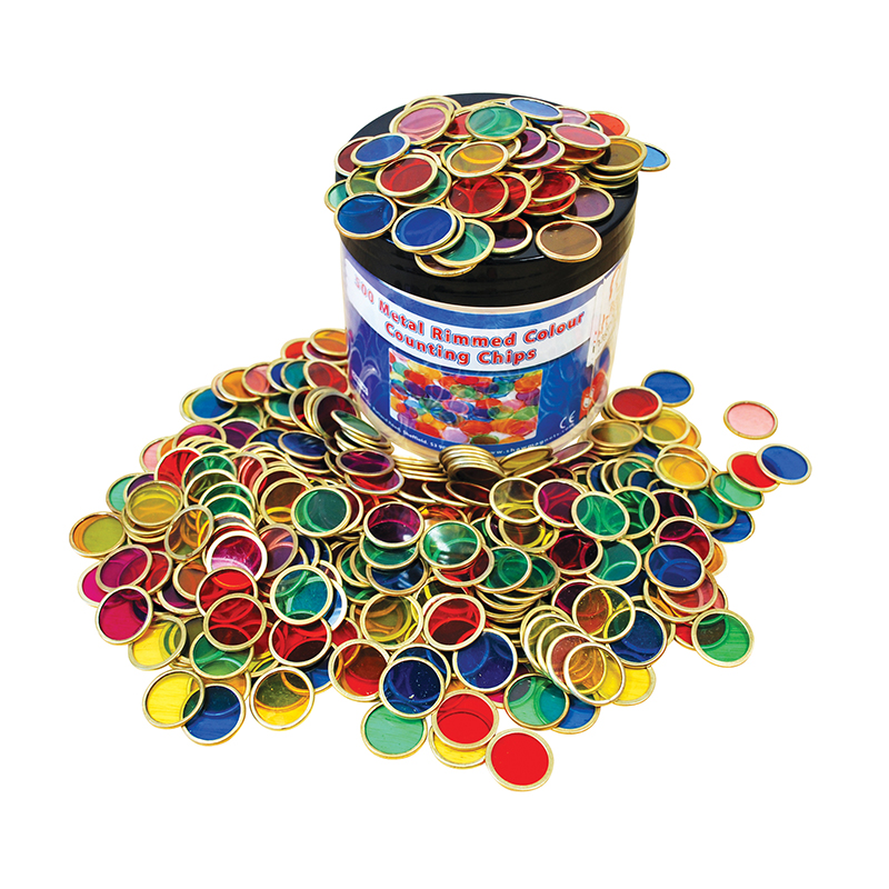 Metal Counting Chips Set Of 500