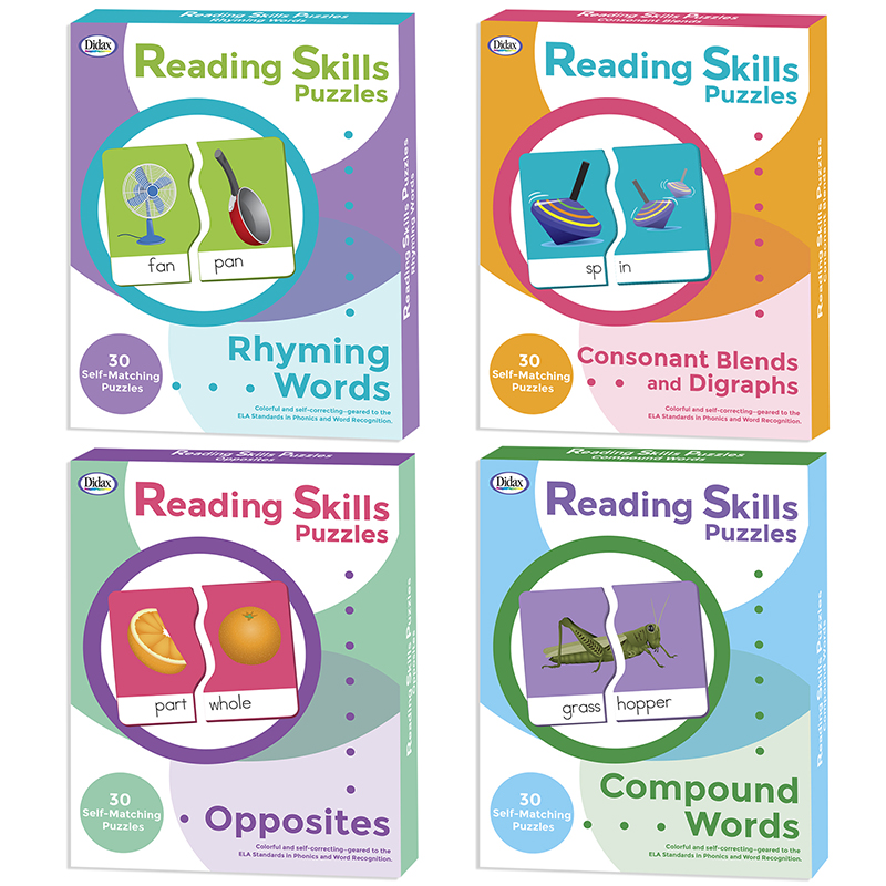 Reading Skills Puzzles Set Of All 4