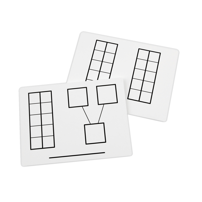 (2 Pk) Write & Wipe Ten Frame Mats