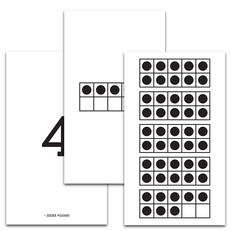 (3 Pk) Ten Frame 1-50 Cards