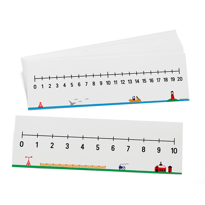 2 Sided Num Lines 0-10/0-20 10set