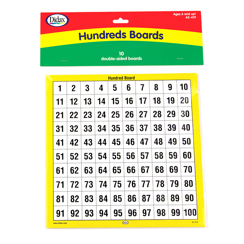 Hundreds Boards Set Of 10