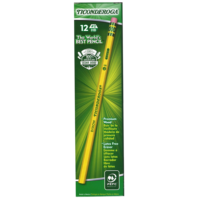 (6 Dz) Ticonderoga Pencil No 2 Soft