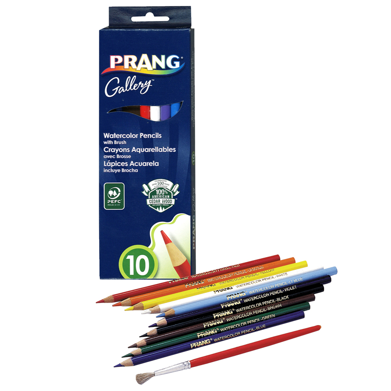 Prang Watercolor Pencils 10 Colors