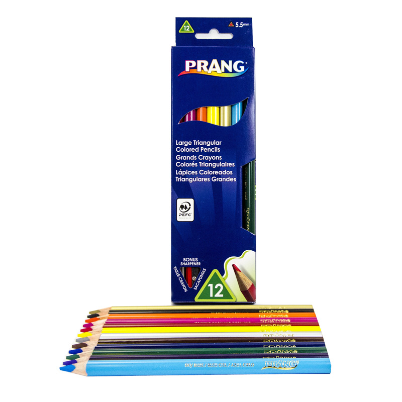 Prang Lg Triangular Colored Pencils