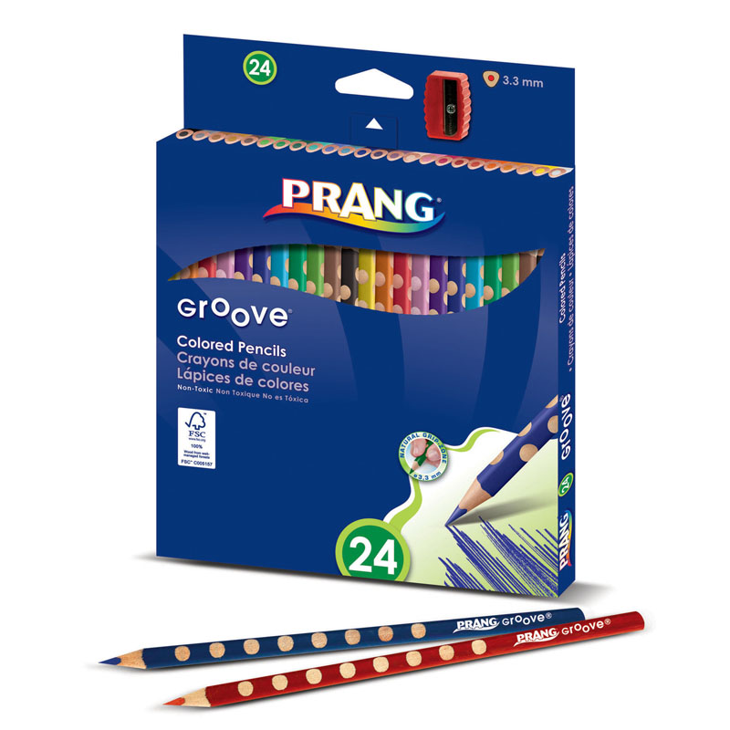 Prang Groove Colored Pencils 24 Ct