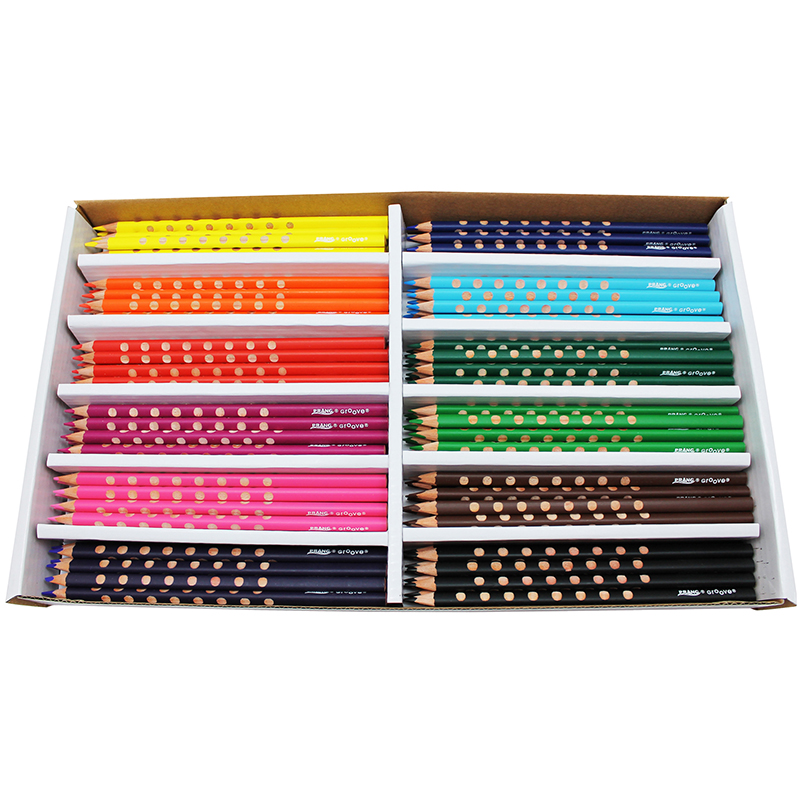 Prang Groove Colored Pencils 144 Ct