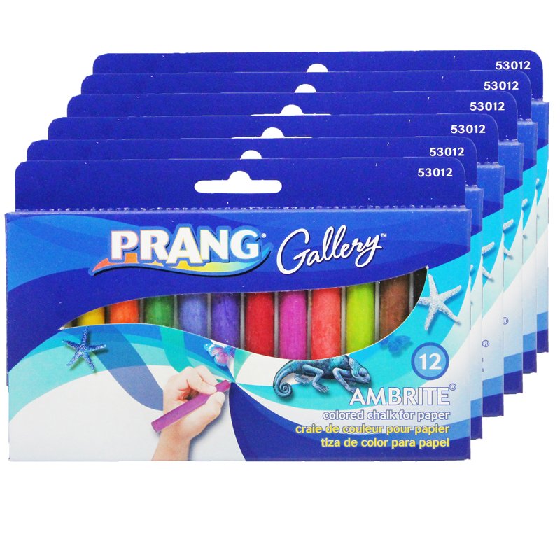 (6 Bx) Ambrite Paper Chalk 12 Color