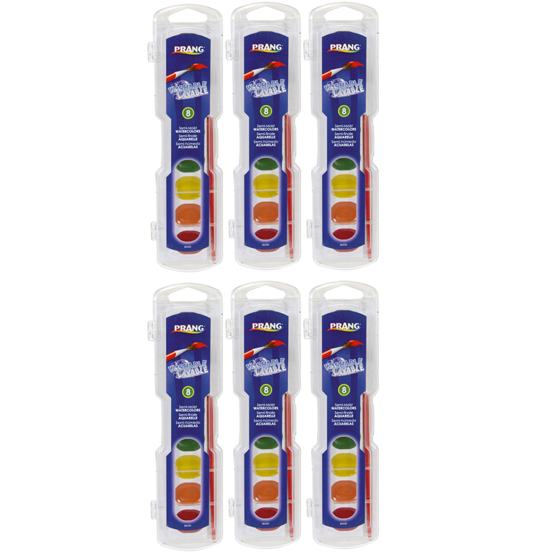(6 Ea) Prang Washable Water Colors