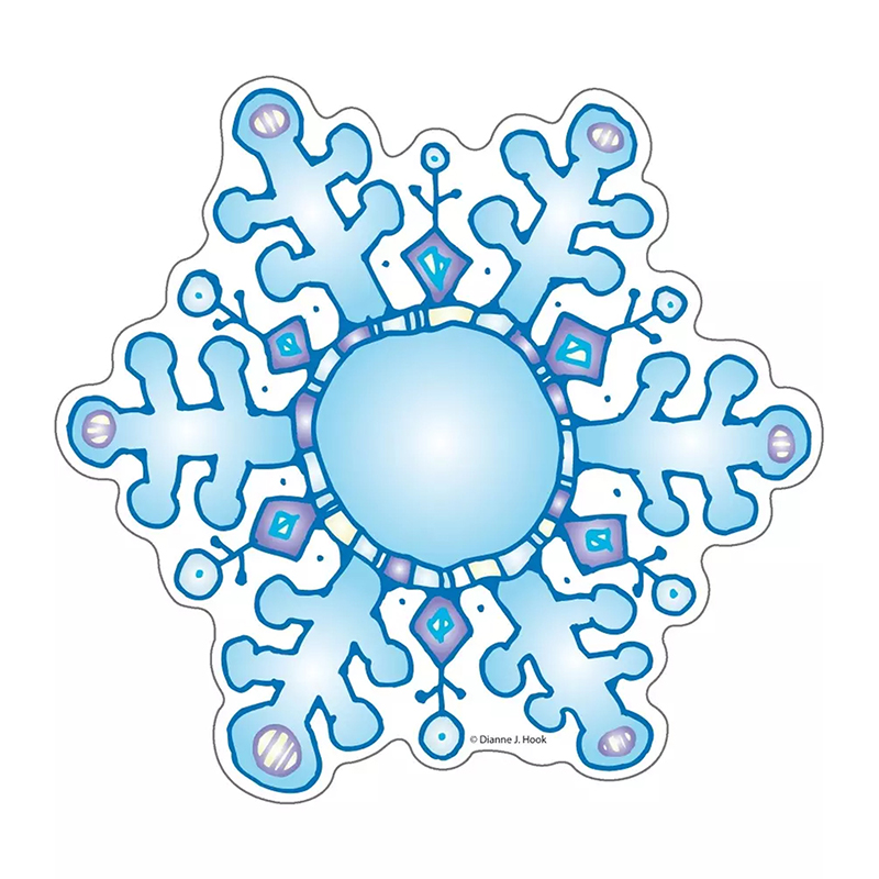 (6 Pk) Snowflakes Cut-Outs