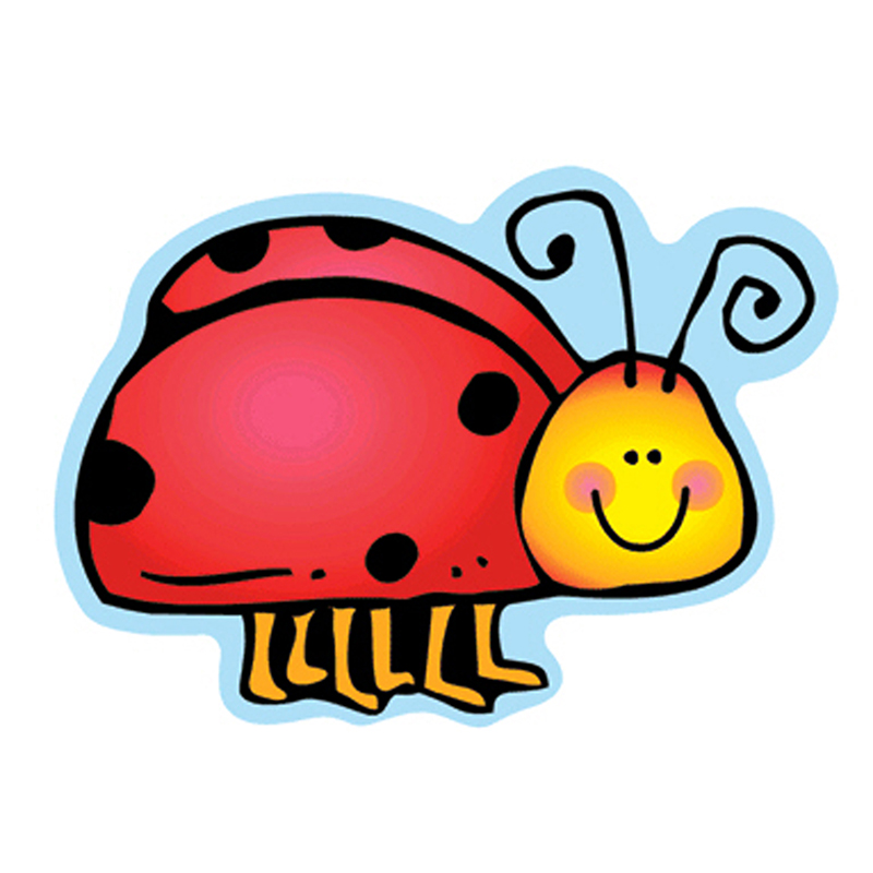 (6 Pk) Colorful Cut Outs Ladybugs