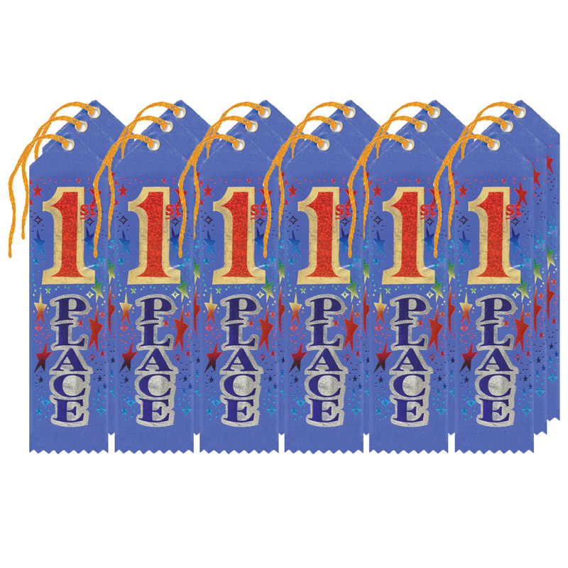 (3 Pk) Award Ribbon 1st 6 Per Pk