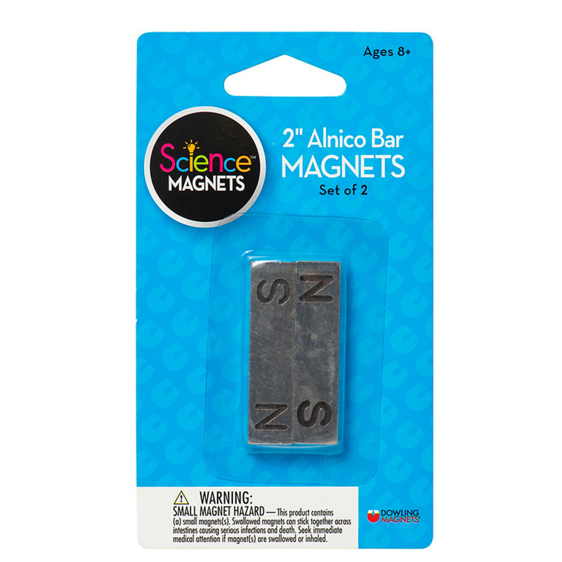 Magnet Alnico Bar 2 Inch 2-Pk