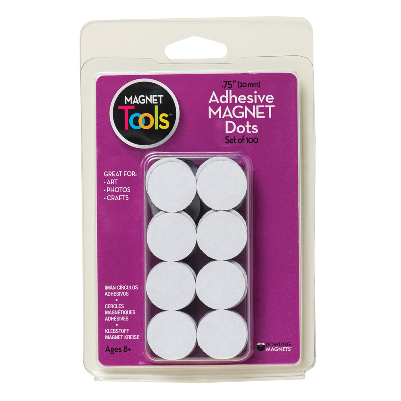 (6 Pk) 3/4 Dia Magnet Dots With