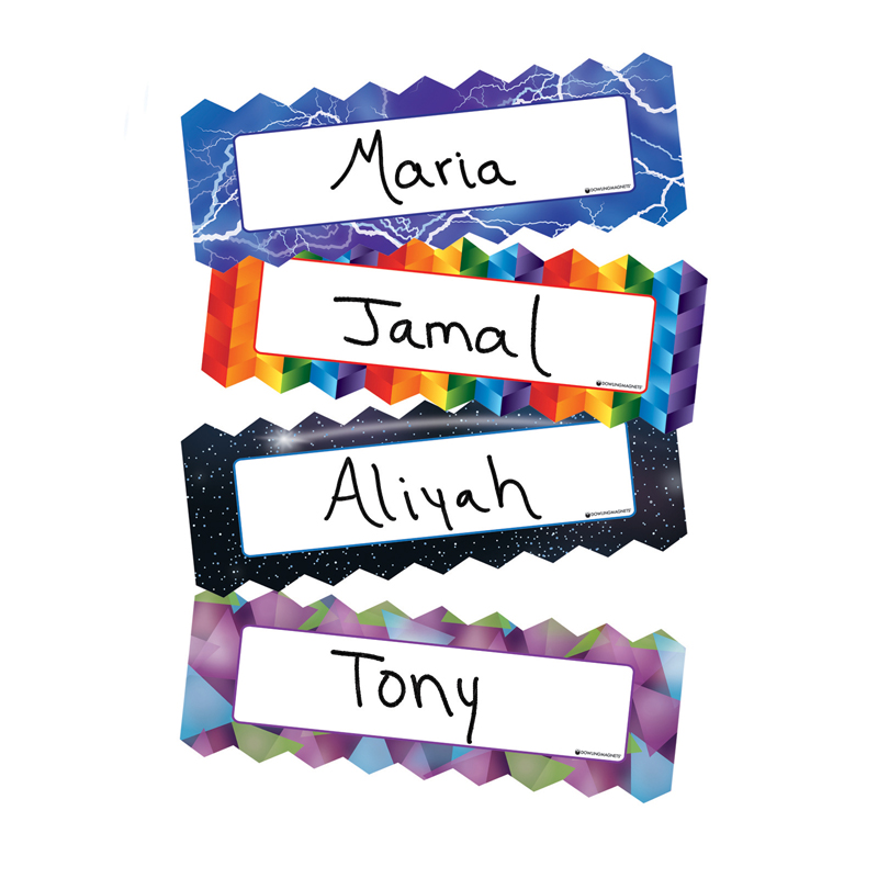 Zigzag & Lighting Magnetic Name